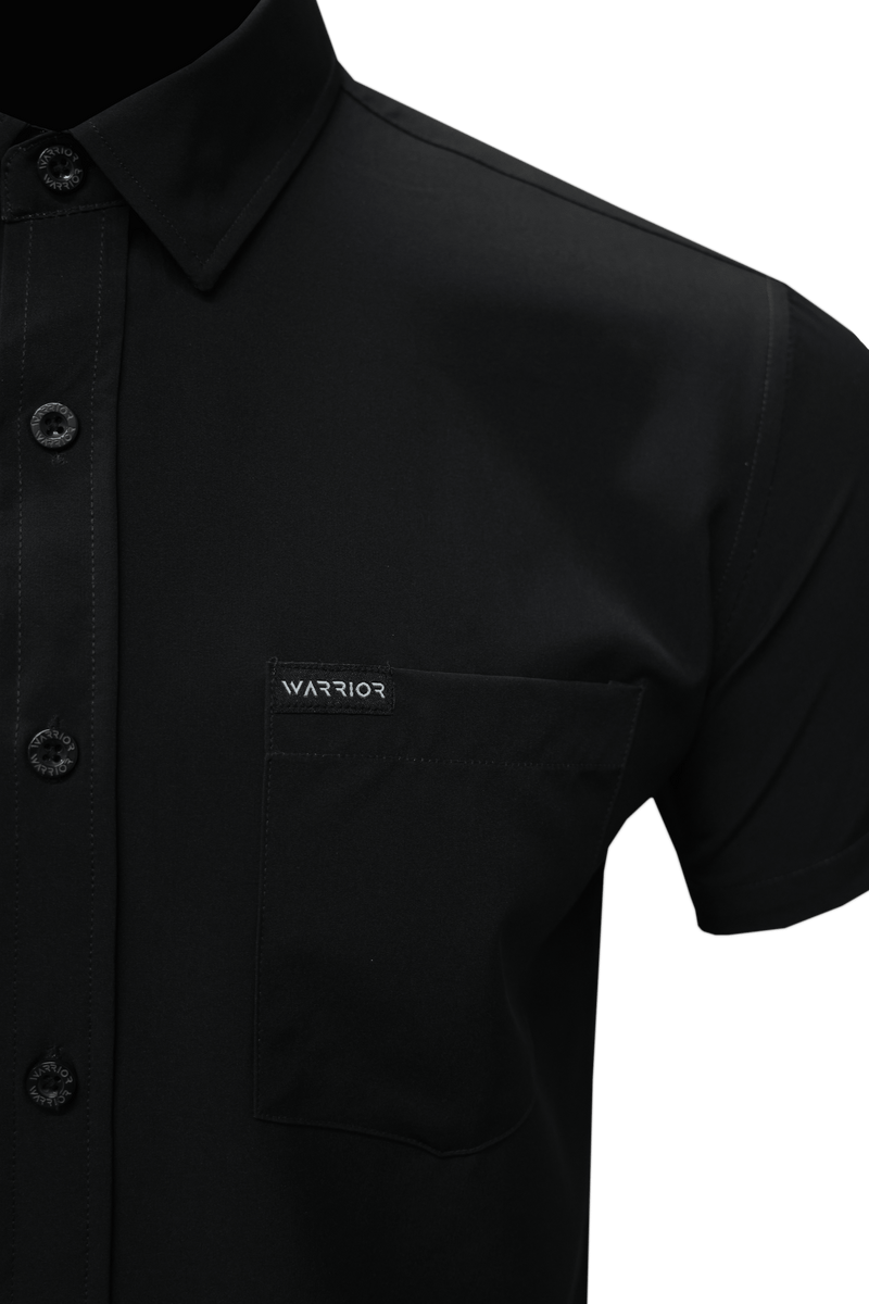 Solid Black Button Down – Warrior Company